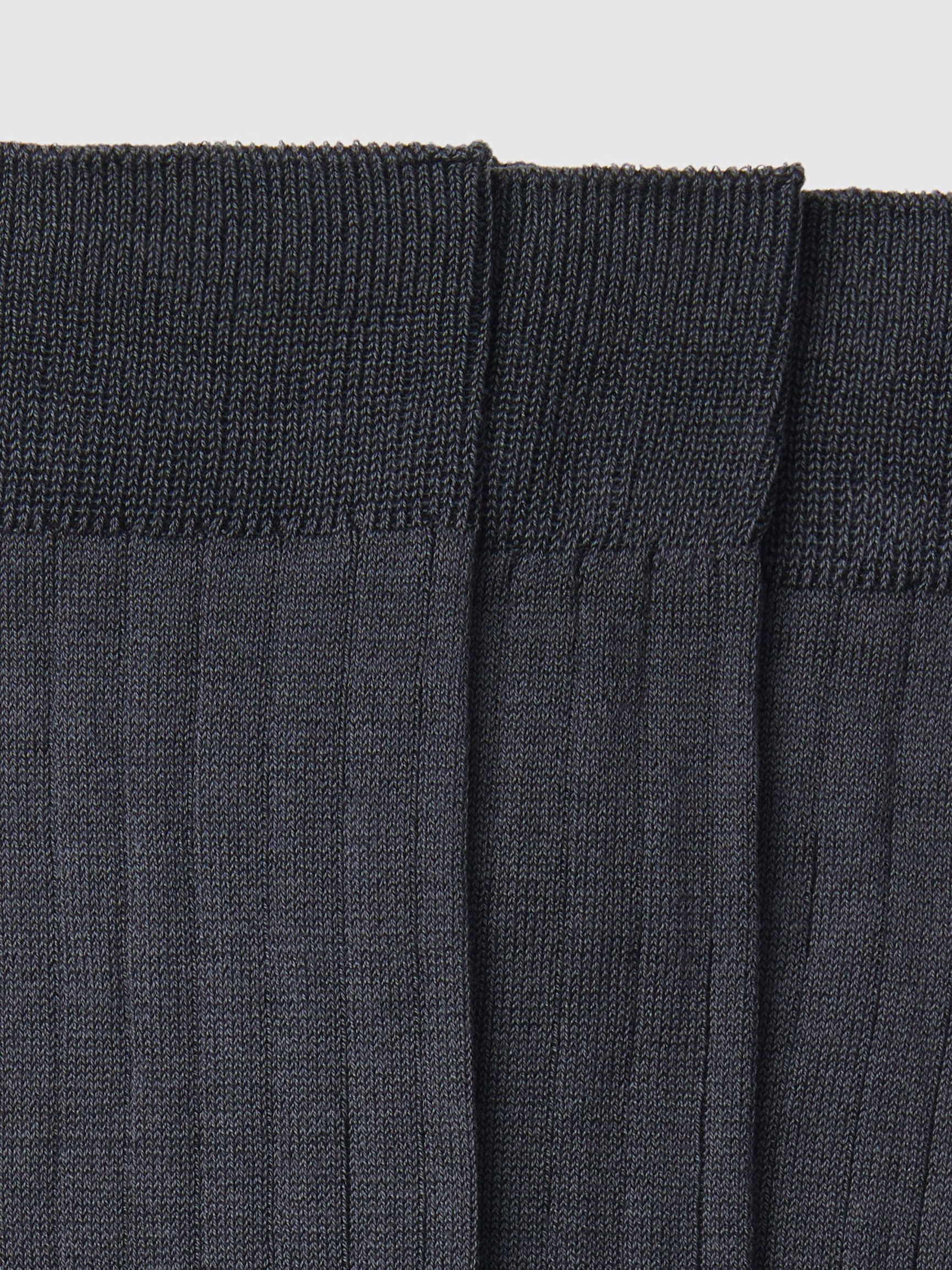 3 PACK SOCKS, Dark Grey, highres