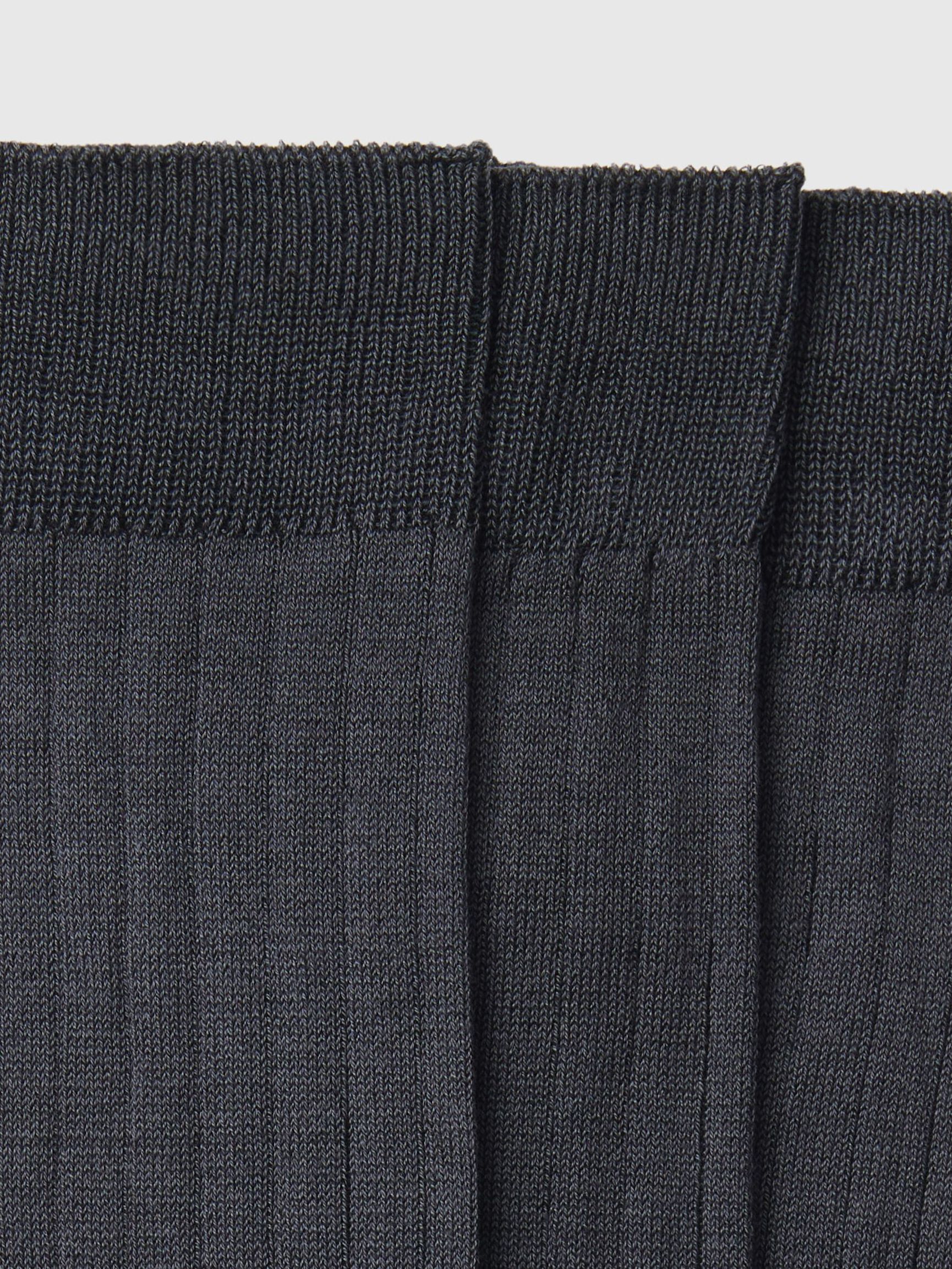 3 PACK SOCKS, Dark Grey, highres