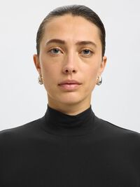 TOP A MANICHE LUNGHE, Black, highres