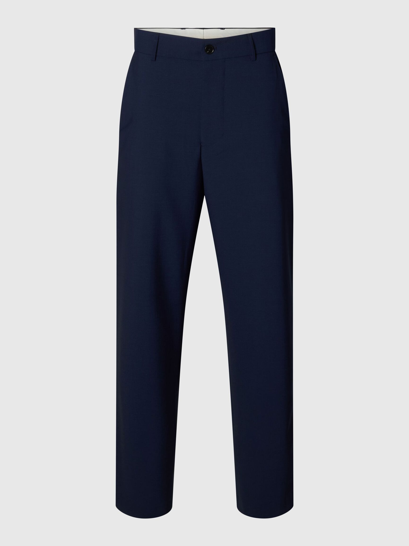 RELAXED FIT TROUSERS, Dark Navy, highres