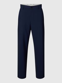 RELAXED FIT TROUSERS, Dark Navy, highres