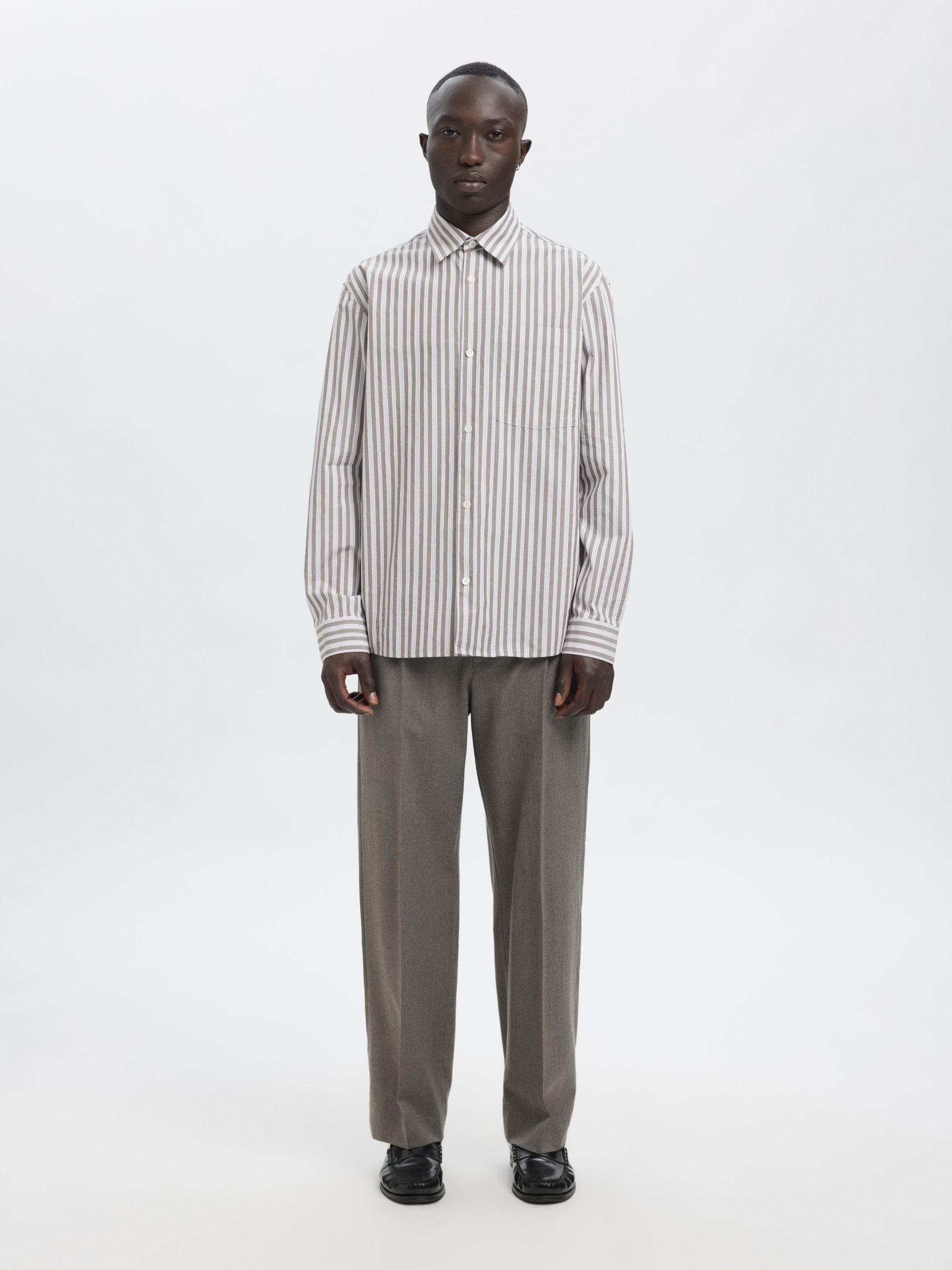 RELAXED FIT HEMD, Morel, highres