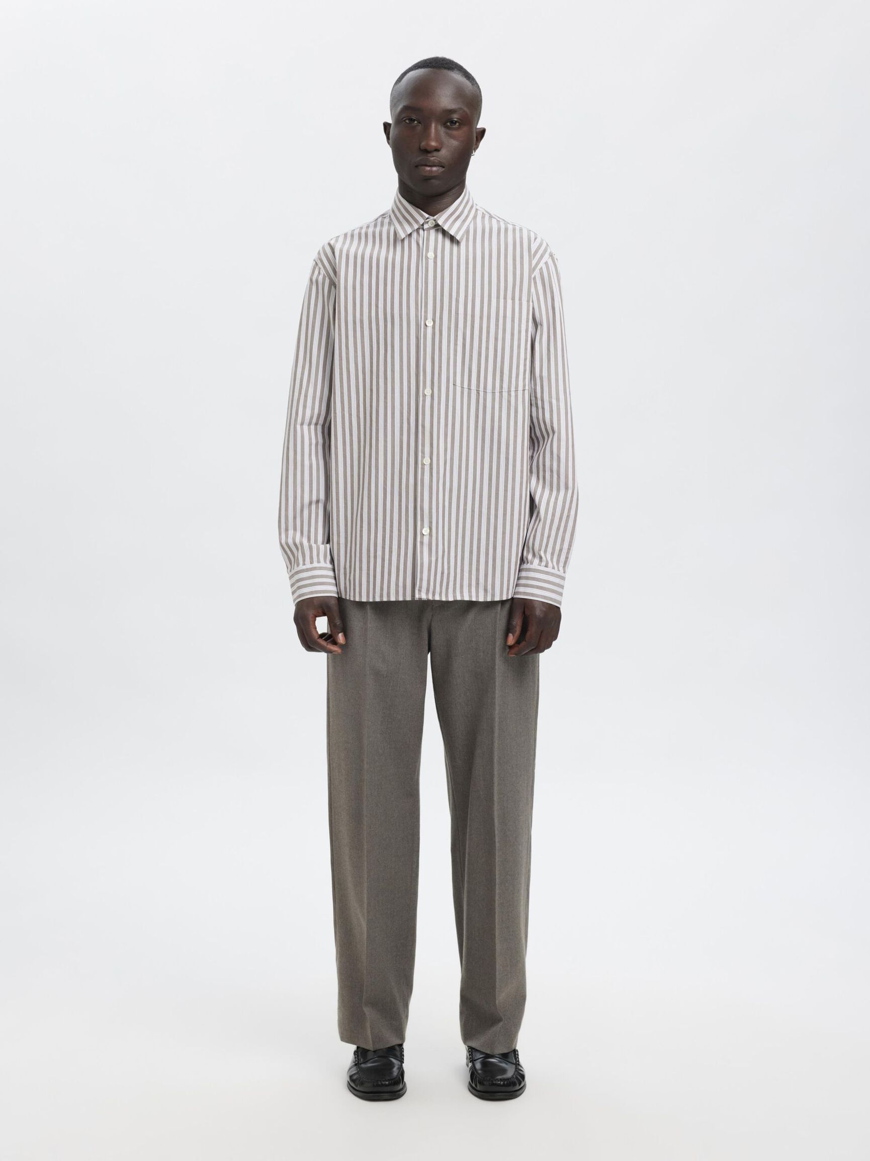 RELAXED FIT HEMD, Morel, highres