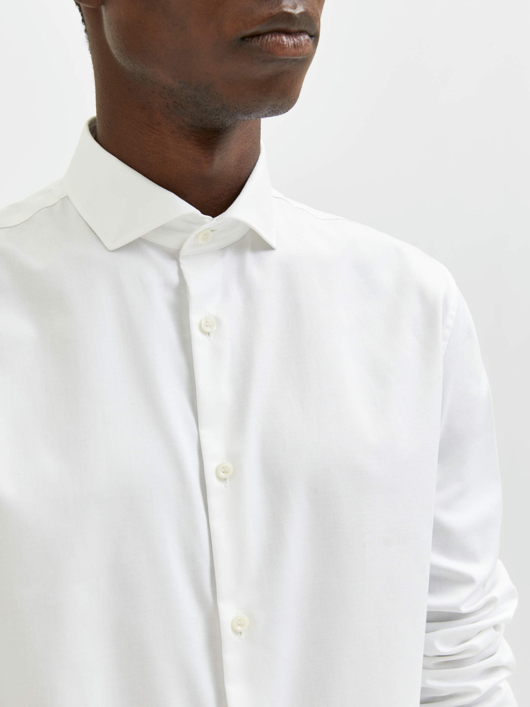 LANGE ÄRMEL HEMD, Bright White, highres