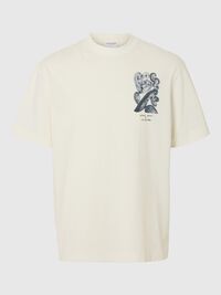 PRINT T-SHIRT, Cloud Dancer, highres
