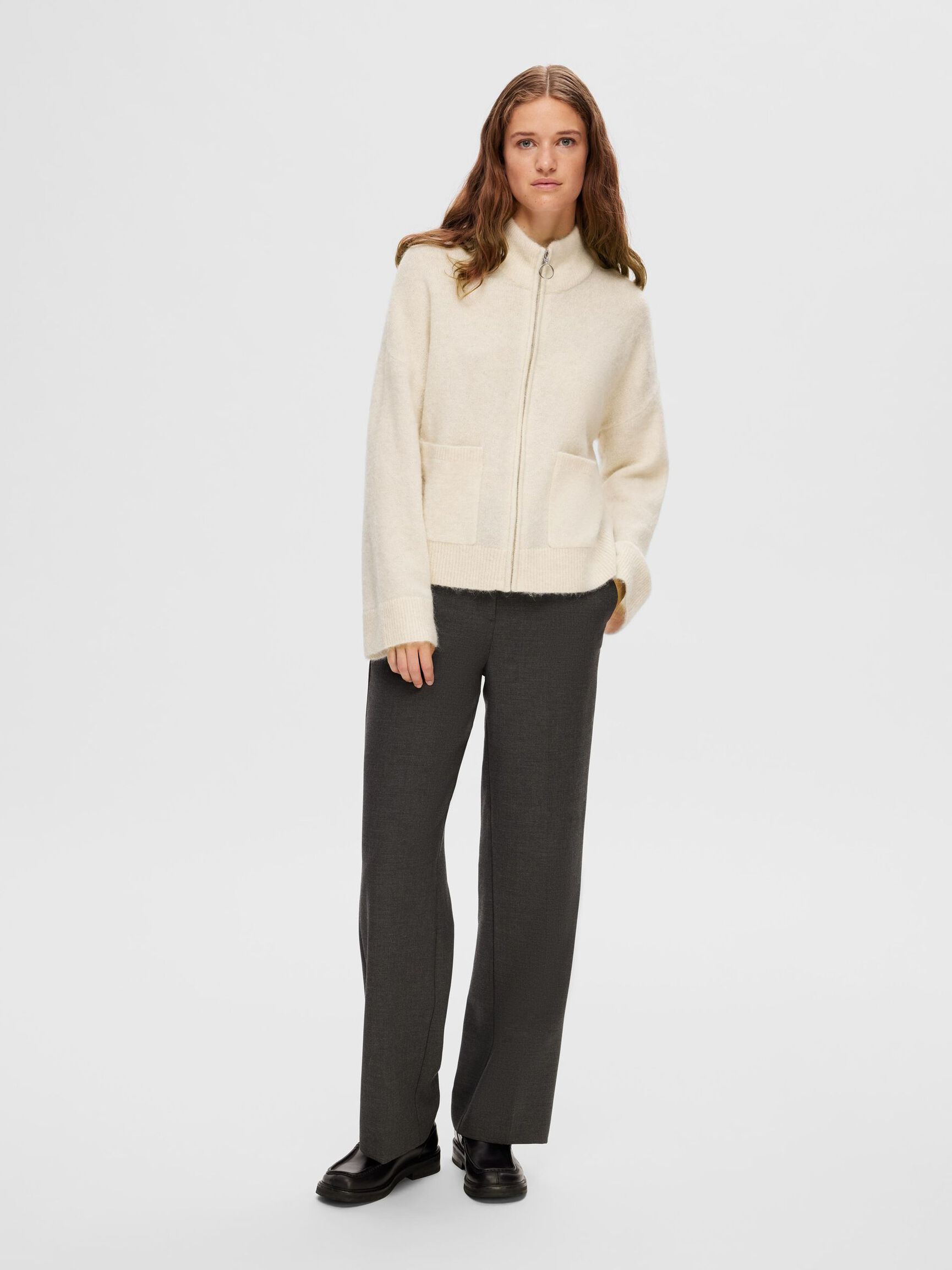 ULDBLANDING CARDIGAN, Birch, highres