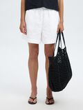 Selected BRODERIE ANGLAISE HIGH WAISTED SHORTS, Bright White, highres - 16097773_BrightWhite_003.jpg