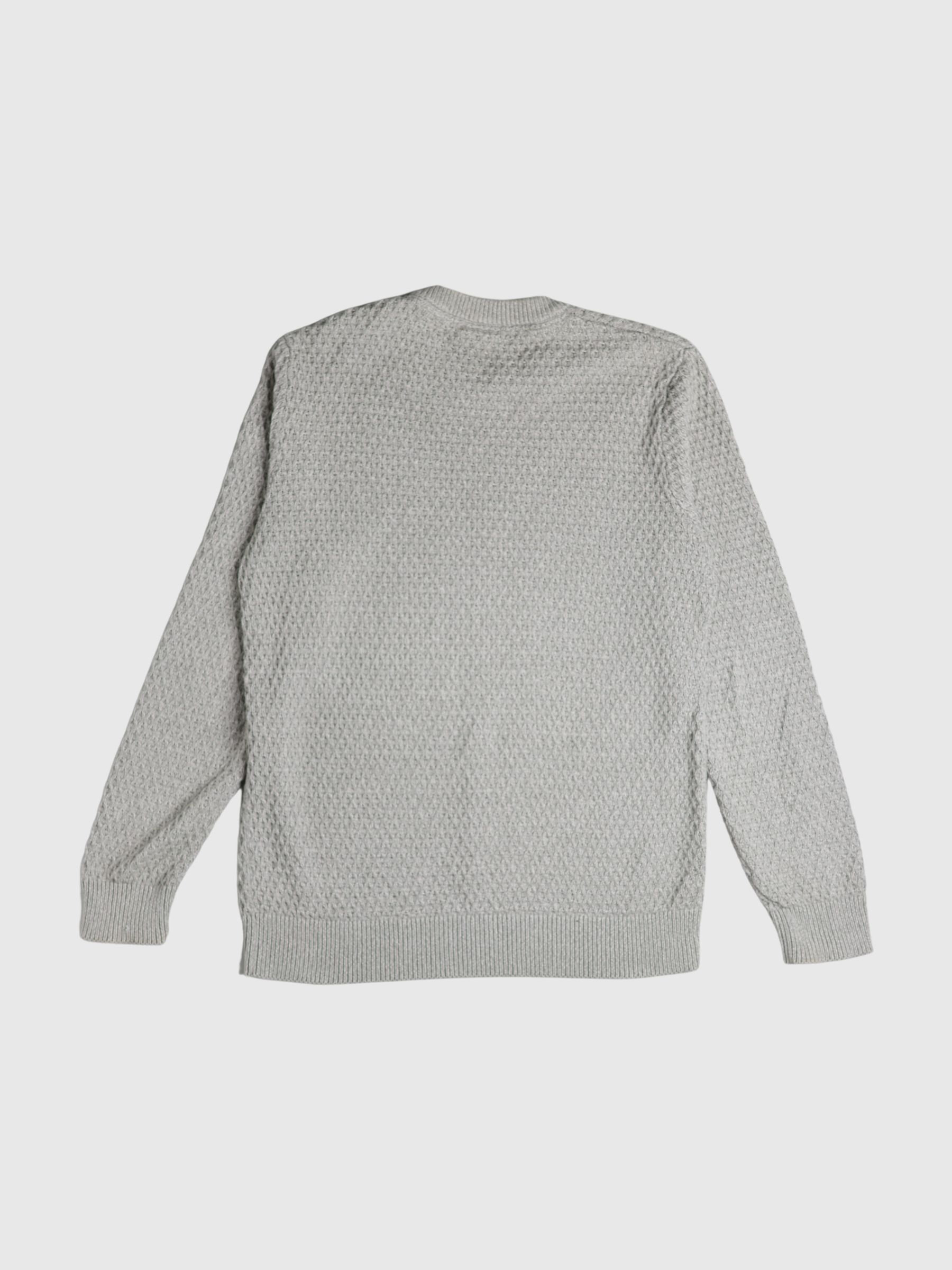 LANGÆRMET STRIKTRØJE, Ghost Gray, highres