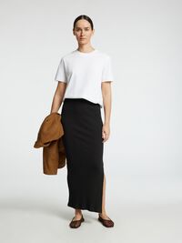 RIBBET BOMULD MAXINEDERDEL, Black, highres