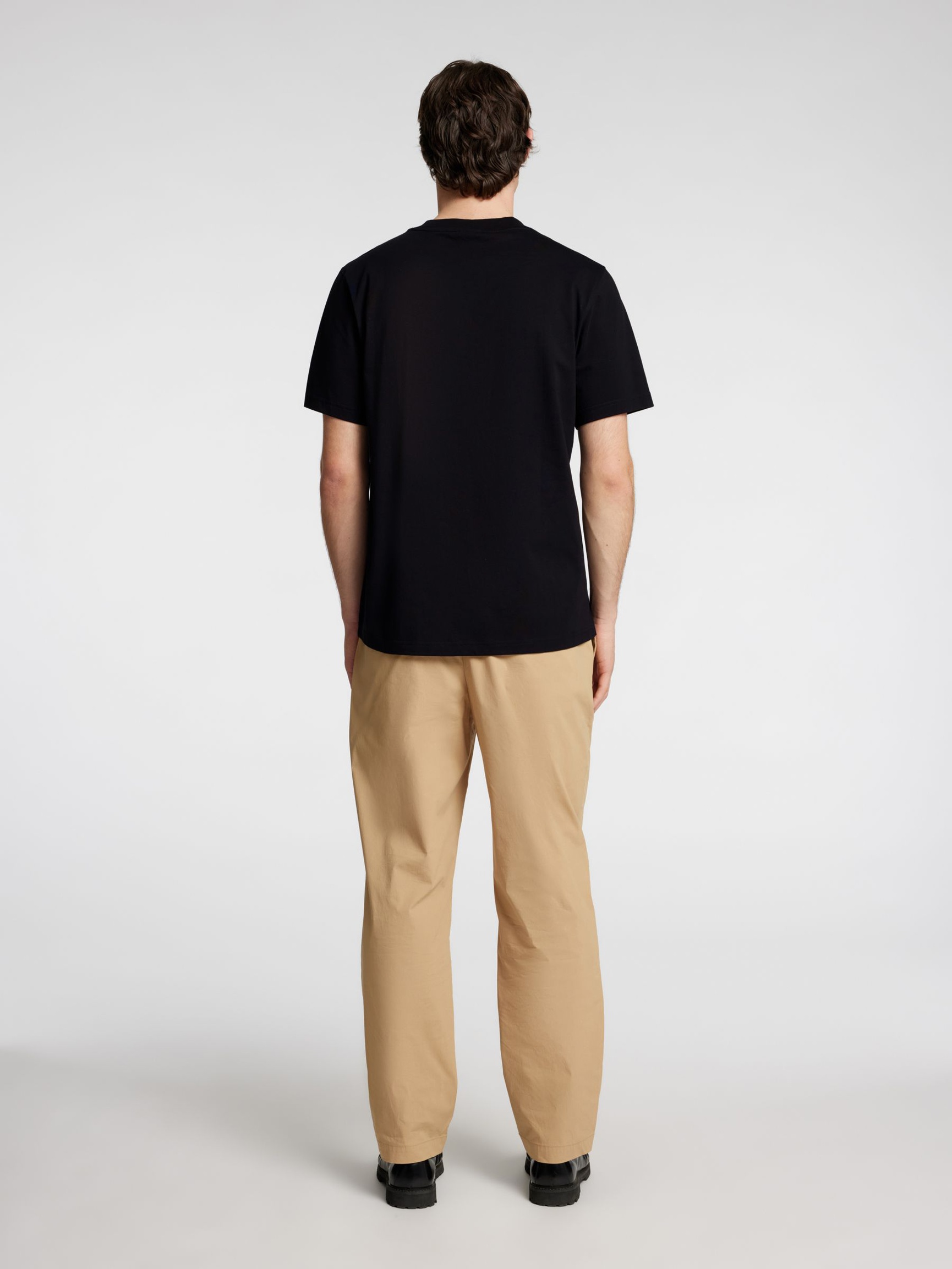 BESTICKTES T-SHIRT, Black, highres