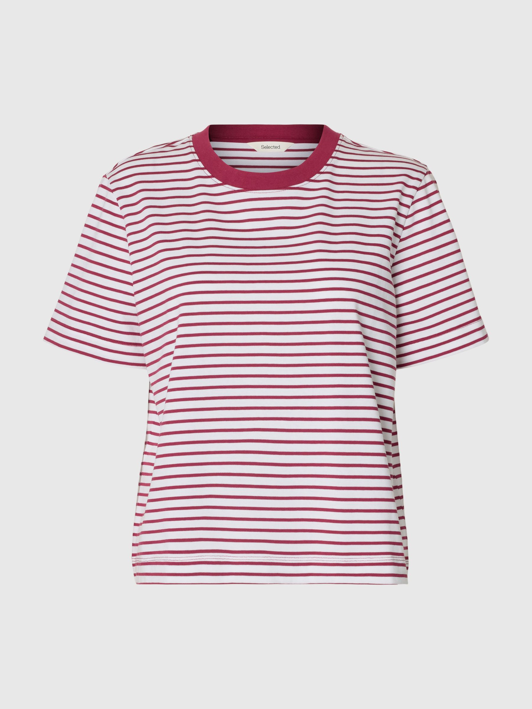 GESTREIFTES BOXY FIT T-SHIRT, Anemone, highres