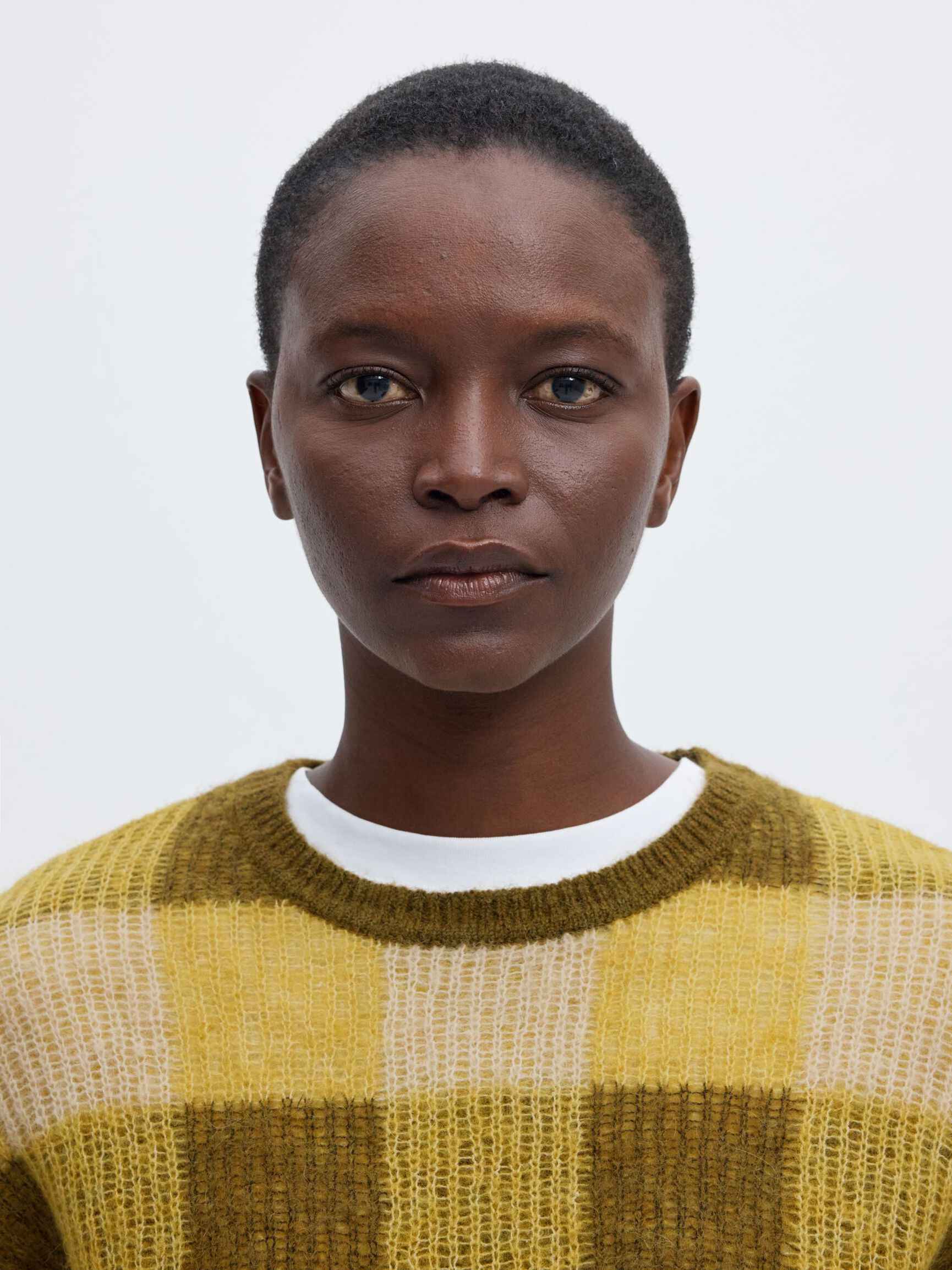 RUTETE STRIKKET PULLOVER, Avocado Oil, highres