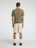 Selected SHORT SLEEVED KNITTED POLO SHIRT, Vetiver, highres - 16096387_Vetiver_004.jpg