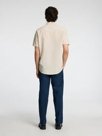 KLASSISK KORTÆRMET SKJORTE, Pure Cashmere, highres