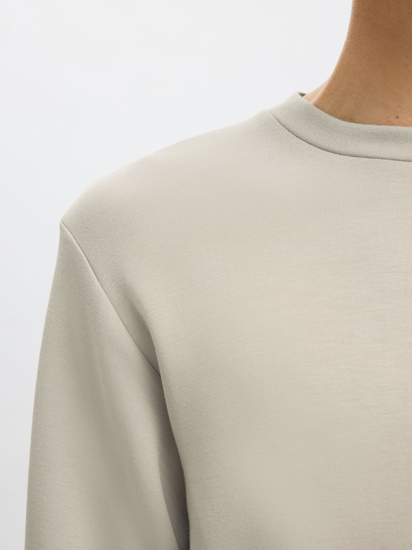 VISCOSE MÉLANGÉE SWEAT-SHIRT, Pure Cashmere, highres