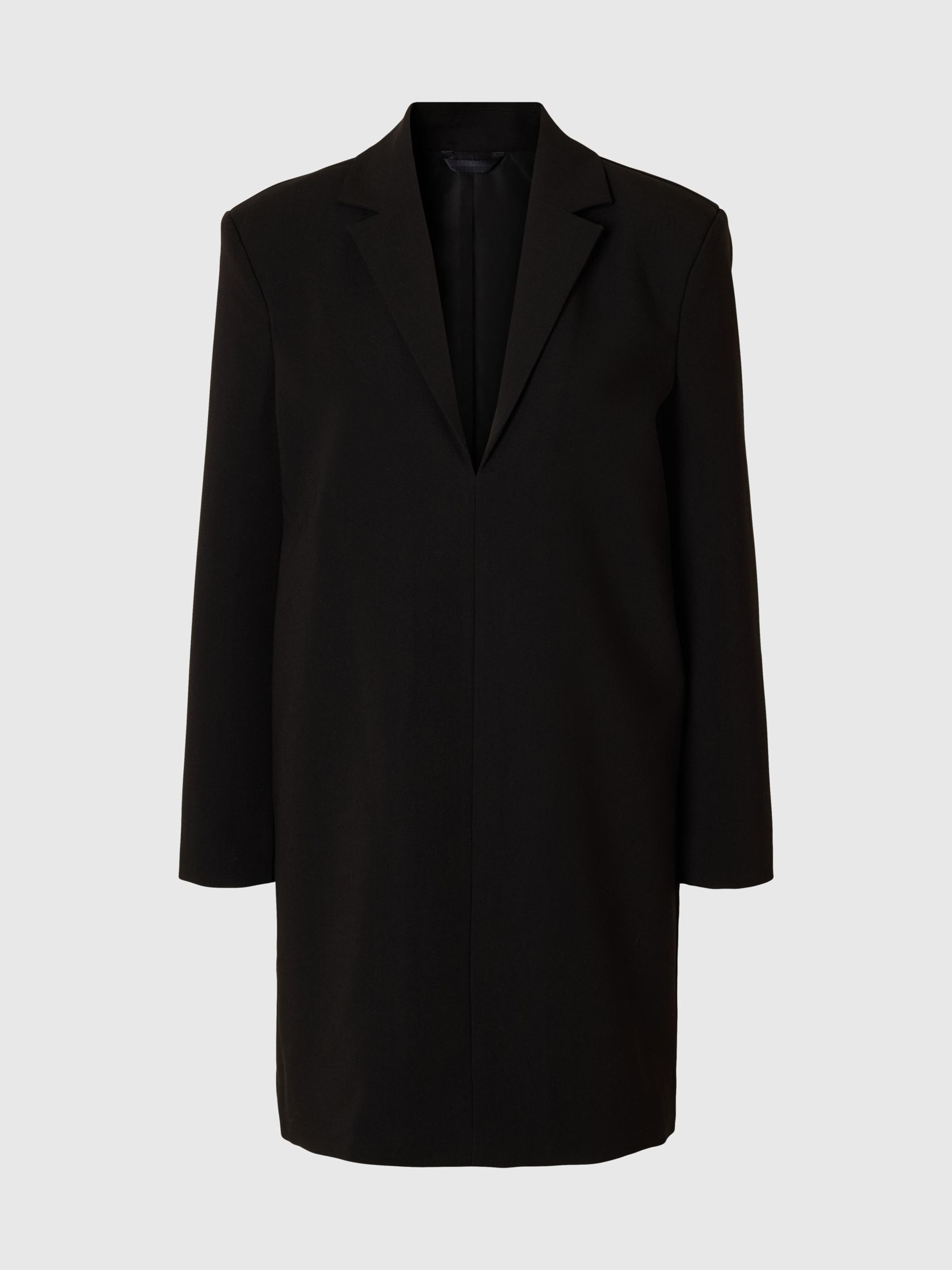 LANGARM BLAZERKLEID, Black, highres