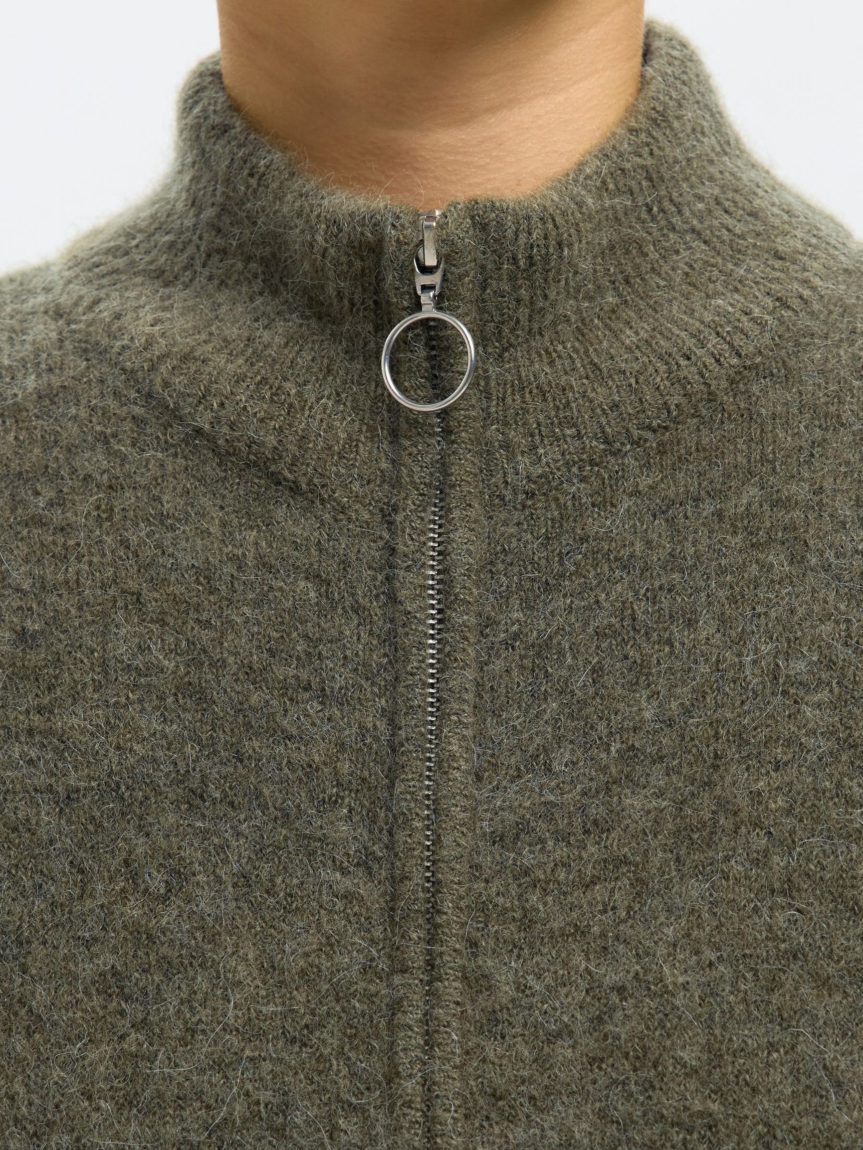 WOOL BLEND CARDIGAN, Kalamata, highres