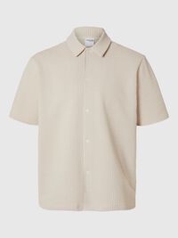 SEERSUCKER CHEMISE À MANCHES COURTES, Desert Taupe, highres