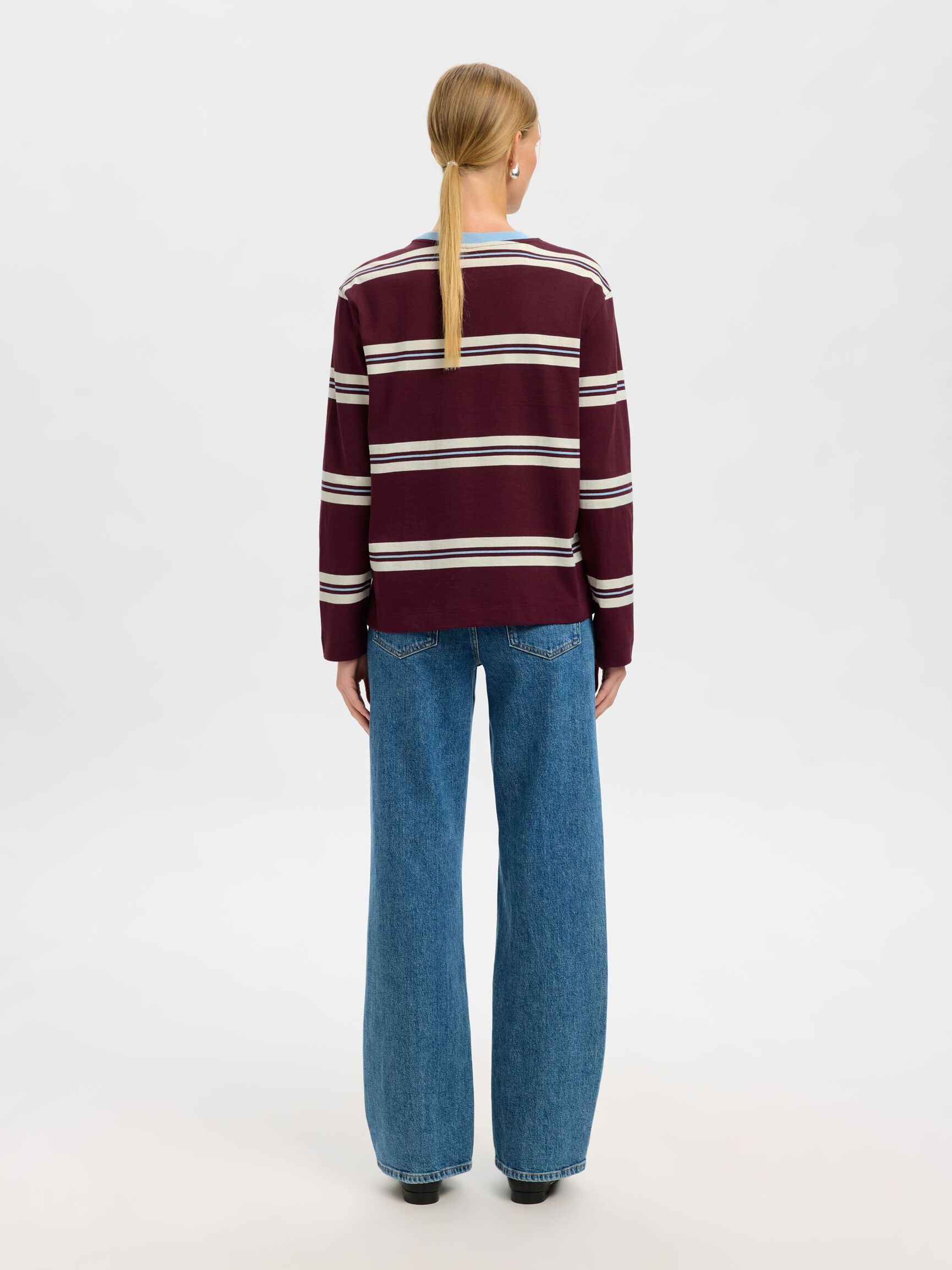 BOXY FIT T-SHIRT MET LANGE MOUWEN, Fig, highres