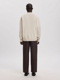 BOUCLÉ KOFTA, Oatmeal, highres