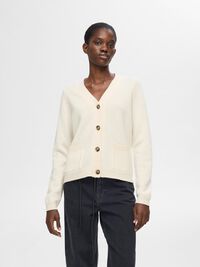 100% ULD CARDIGAN, Birch, highres