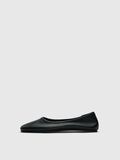 Selected LEATHER BALLET FLATS, Black, highres - 16092704_Black_001.jpg