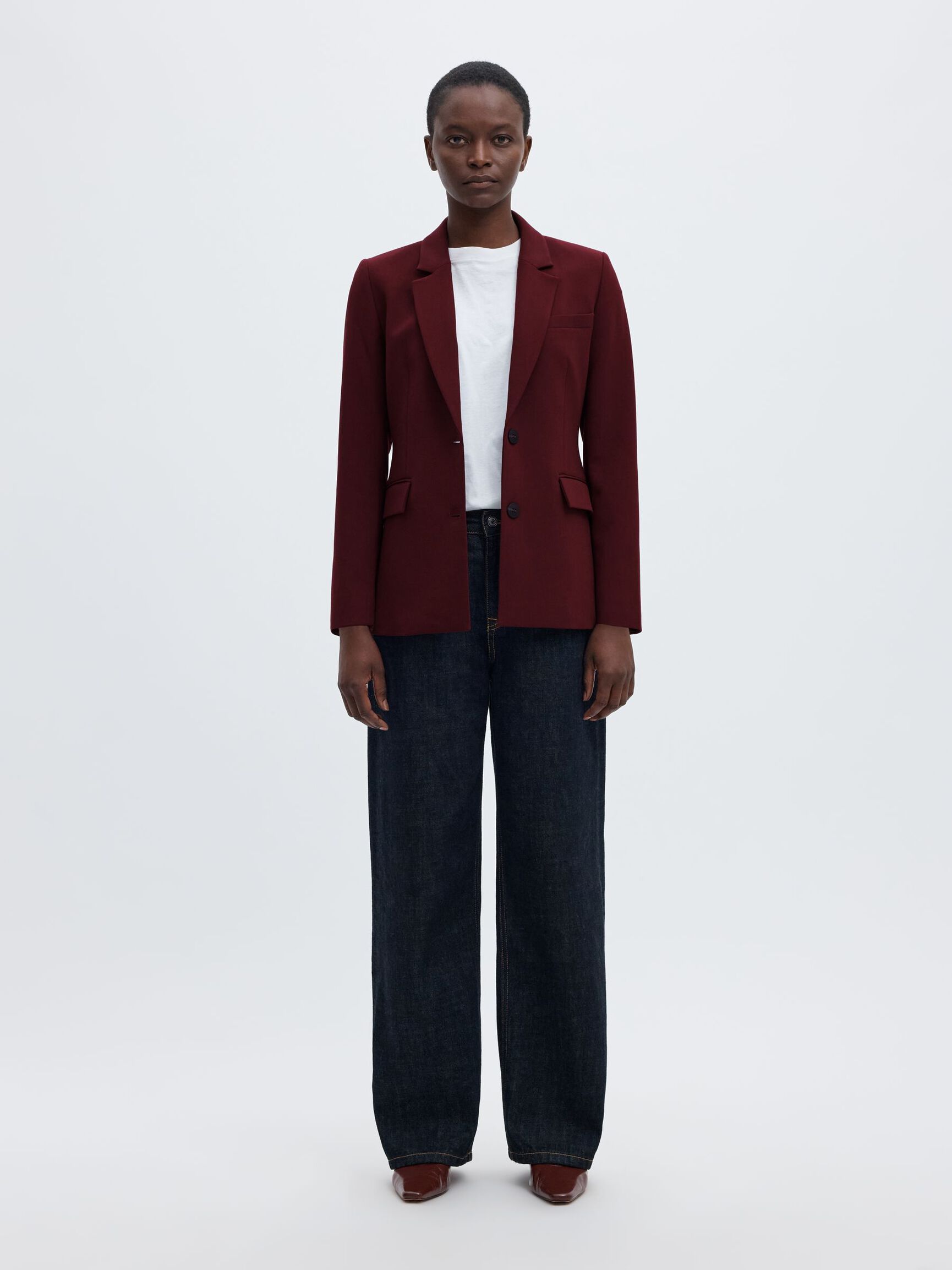 CLASSIC FIT BLAZER, Tawny Port, highres