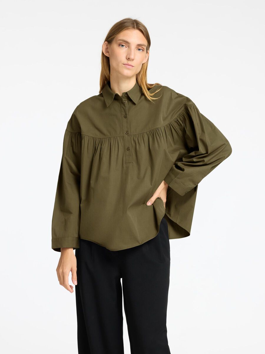 Selected 100% COTTON LONG SLEEVED BLOUSE, Kalamata, highres - 16098406_Kalamata_003.jpg