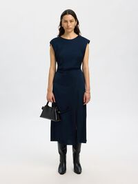 VISCOSE MAXI-JURK, Dark Sapphire, highres