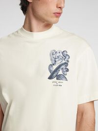 PRINT T-SHIRT, Cloud Dancer, highres