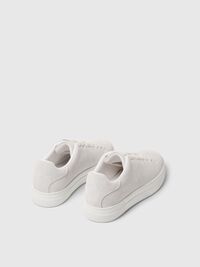 CHUNKY SUÈDE SNEAKERS, White, highres