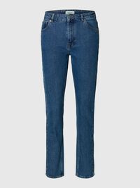 TAILLE MI-HAUTE JEAN COUPE SLIM FUSELÉE, Medium Blue Denim, highres