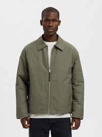 RELAXED FIT JACK, Olive Night, highres