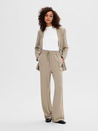 VISCOSE BLEND TROUSERS, Greige, highres