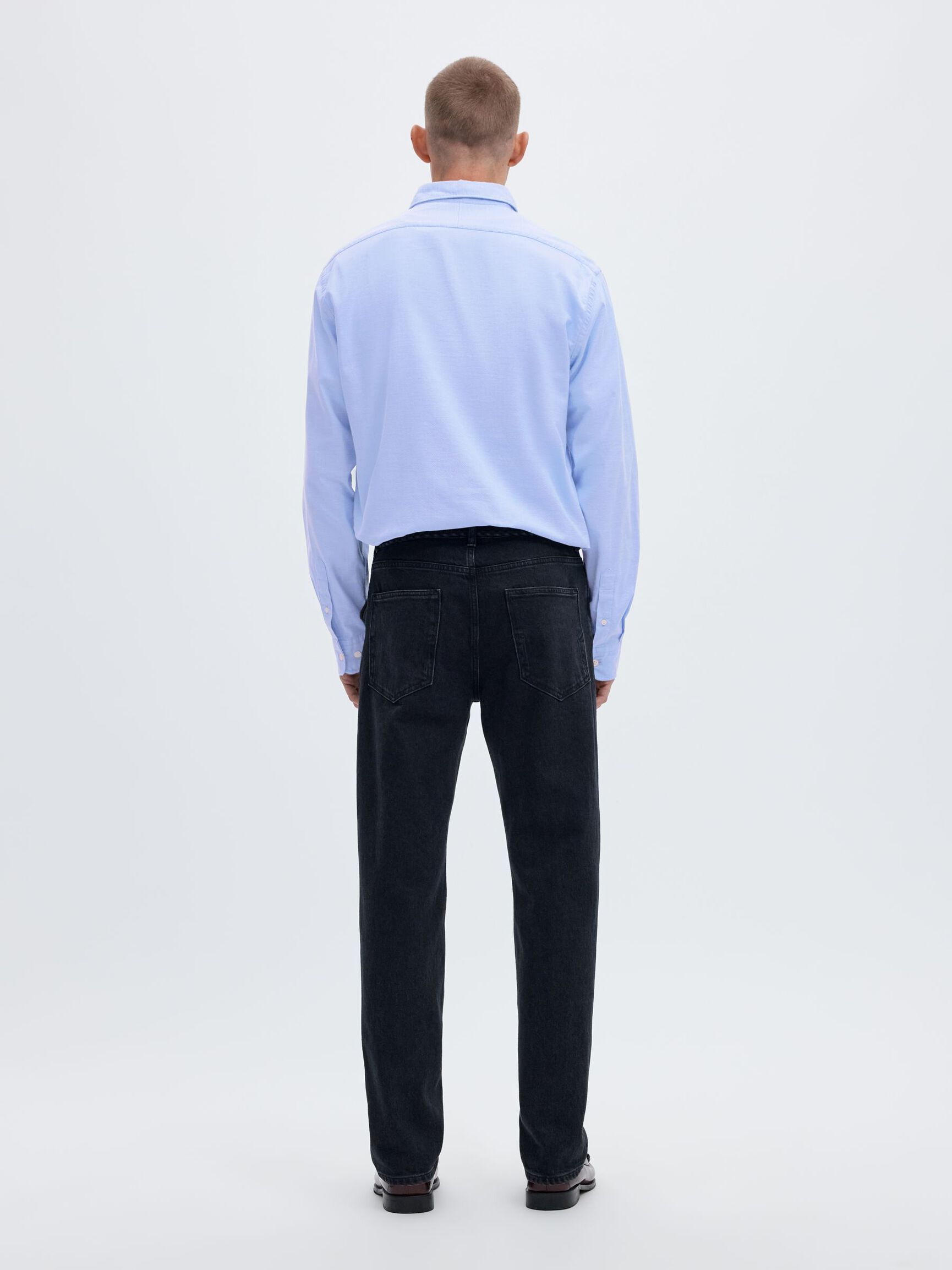 OXFORD LONG SLEEVED SHIRT, Light Blue, highres