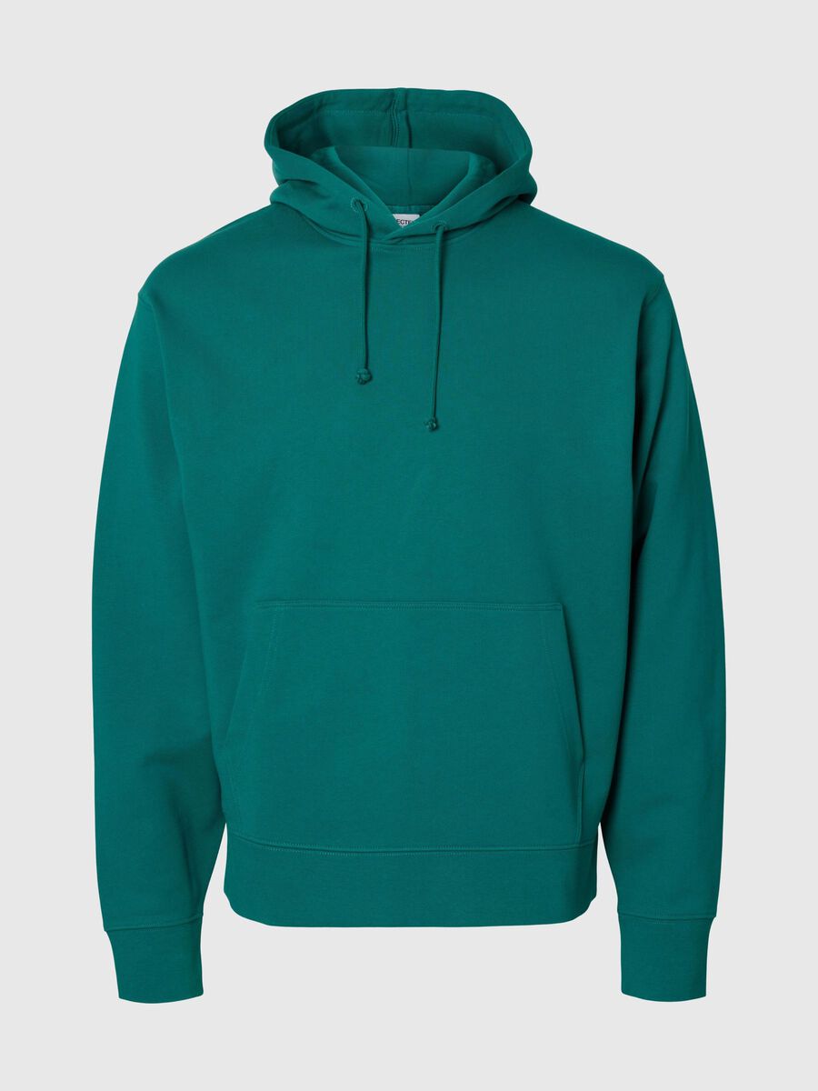 Selected 100% KATOEN HOODIE, Bayou, highres - 16100000_Bayou_001.jpg