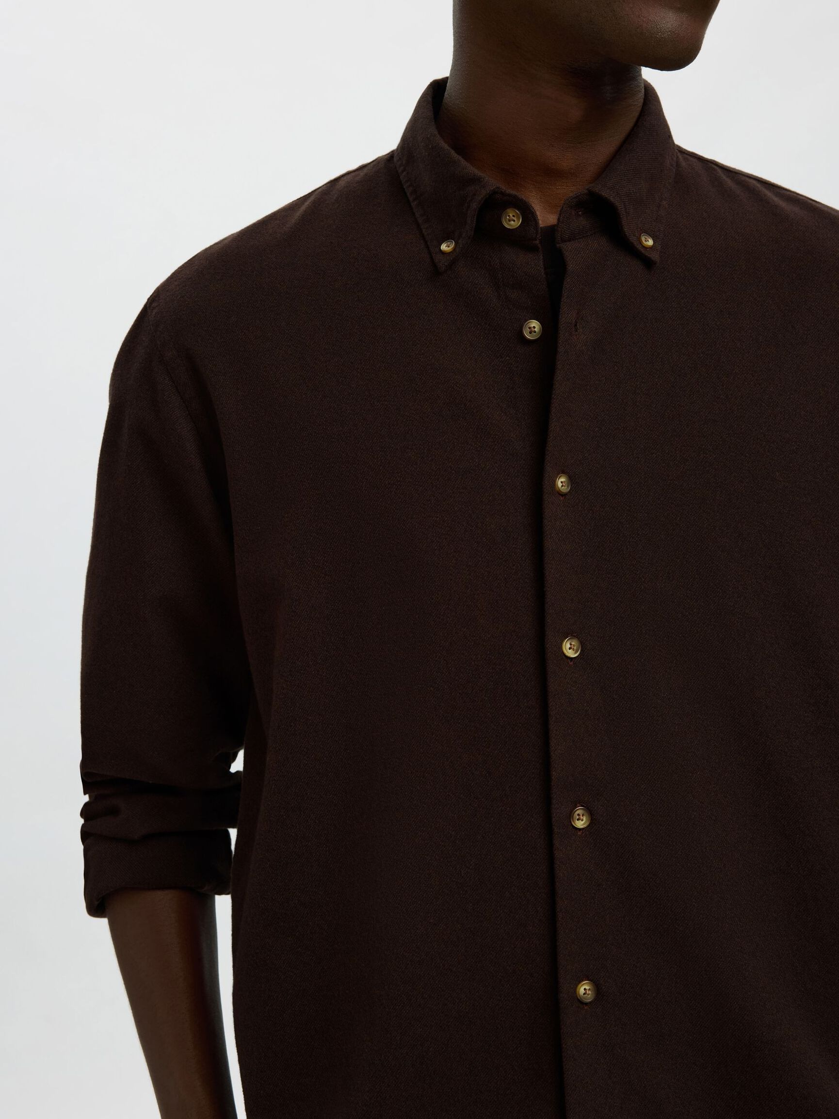 100% COTTON BUTTON-DOWN SHIRT, Delicioso, highres