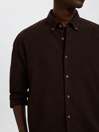 100% COTTON BUTTON-DOWN SHIRT, Delicioso, highres
