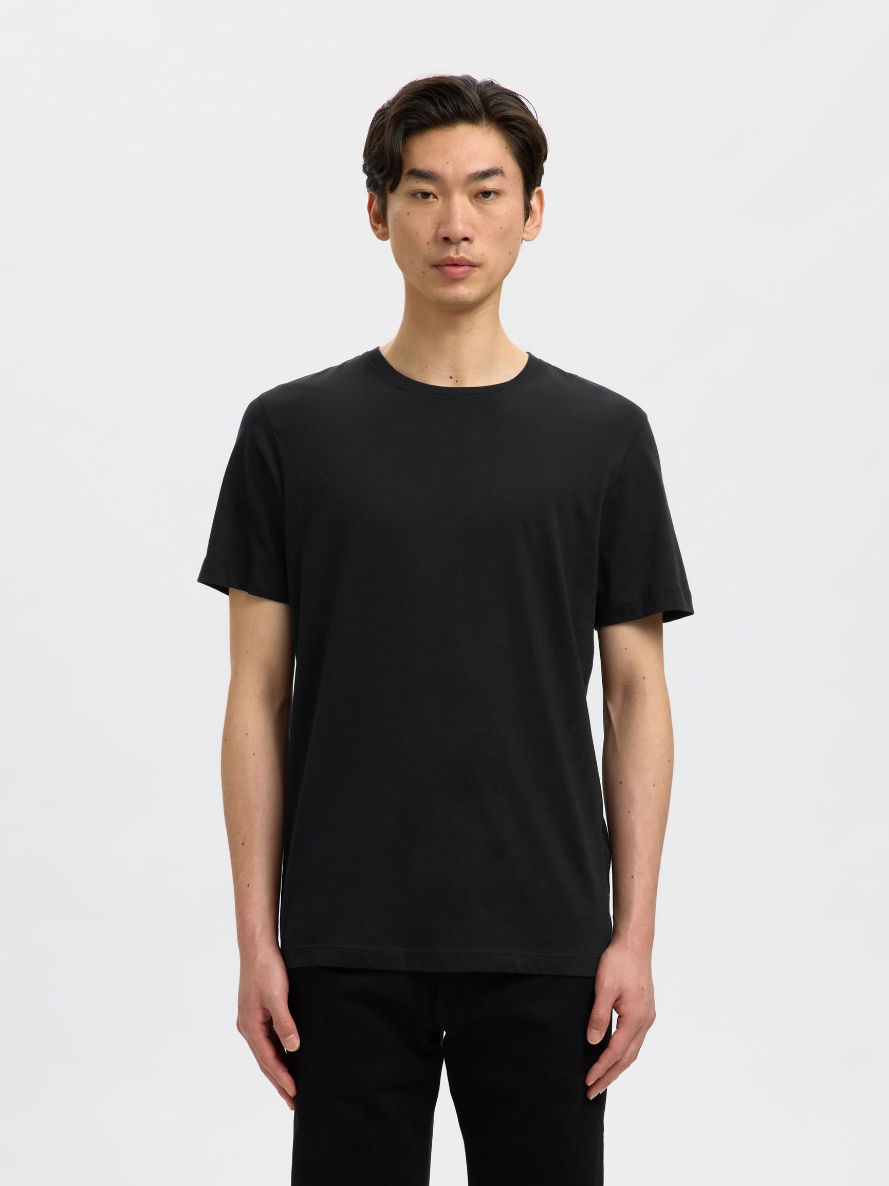 - PAQUETE DE 3 UNIDADES, DE ALGODÓN CAMISETA, Black, highres