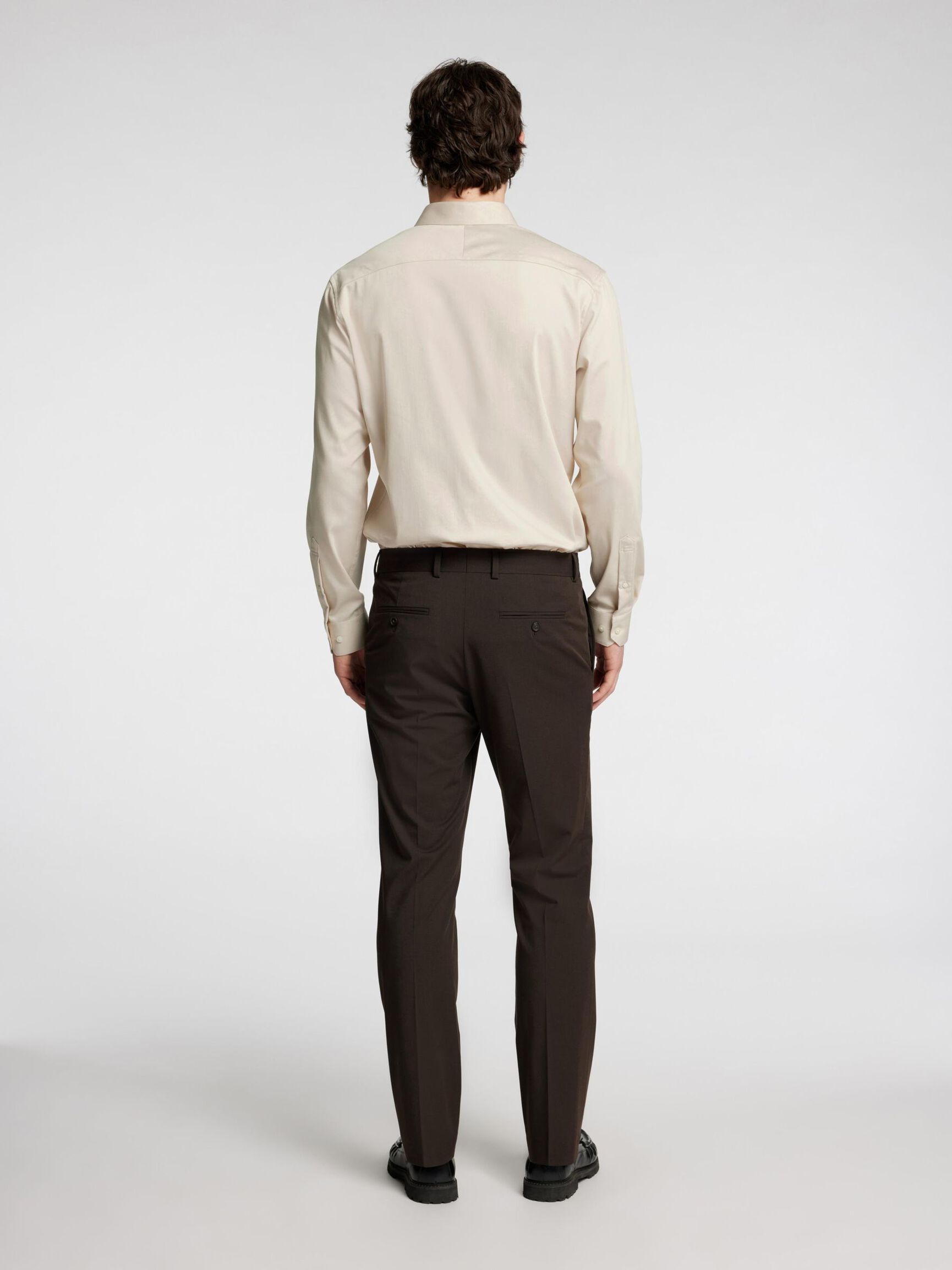 SLIM FIT HEMD, Oatmeal, highres