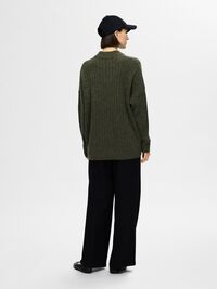 LOOSE FIT WOOL BLEND JUMPER, Kalamata, highres