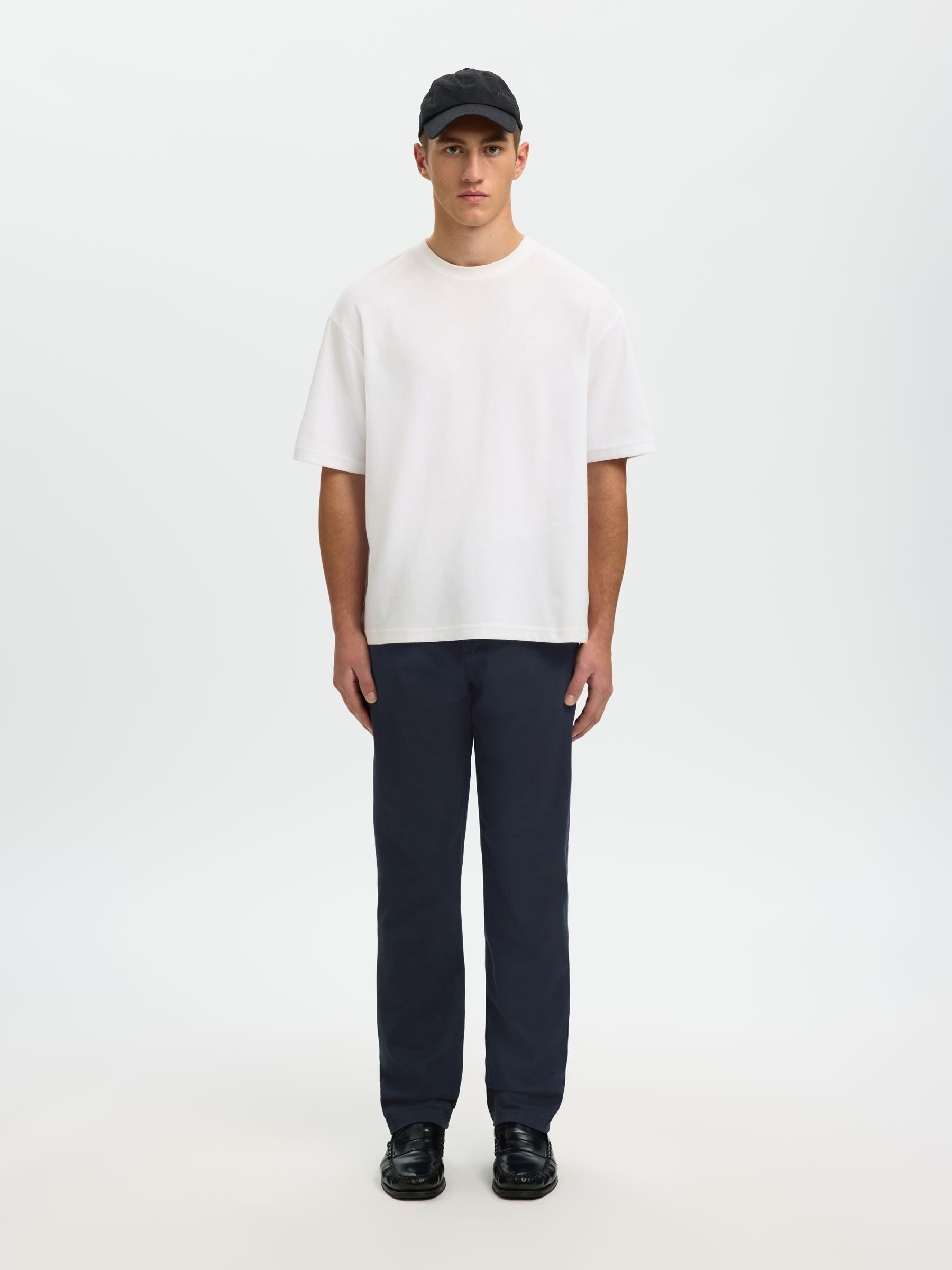 STRAIGHT FIT CHINOS, Dark Sapphire, highres