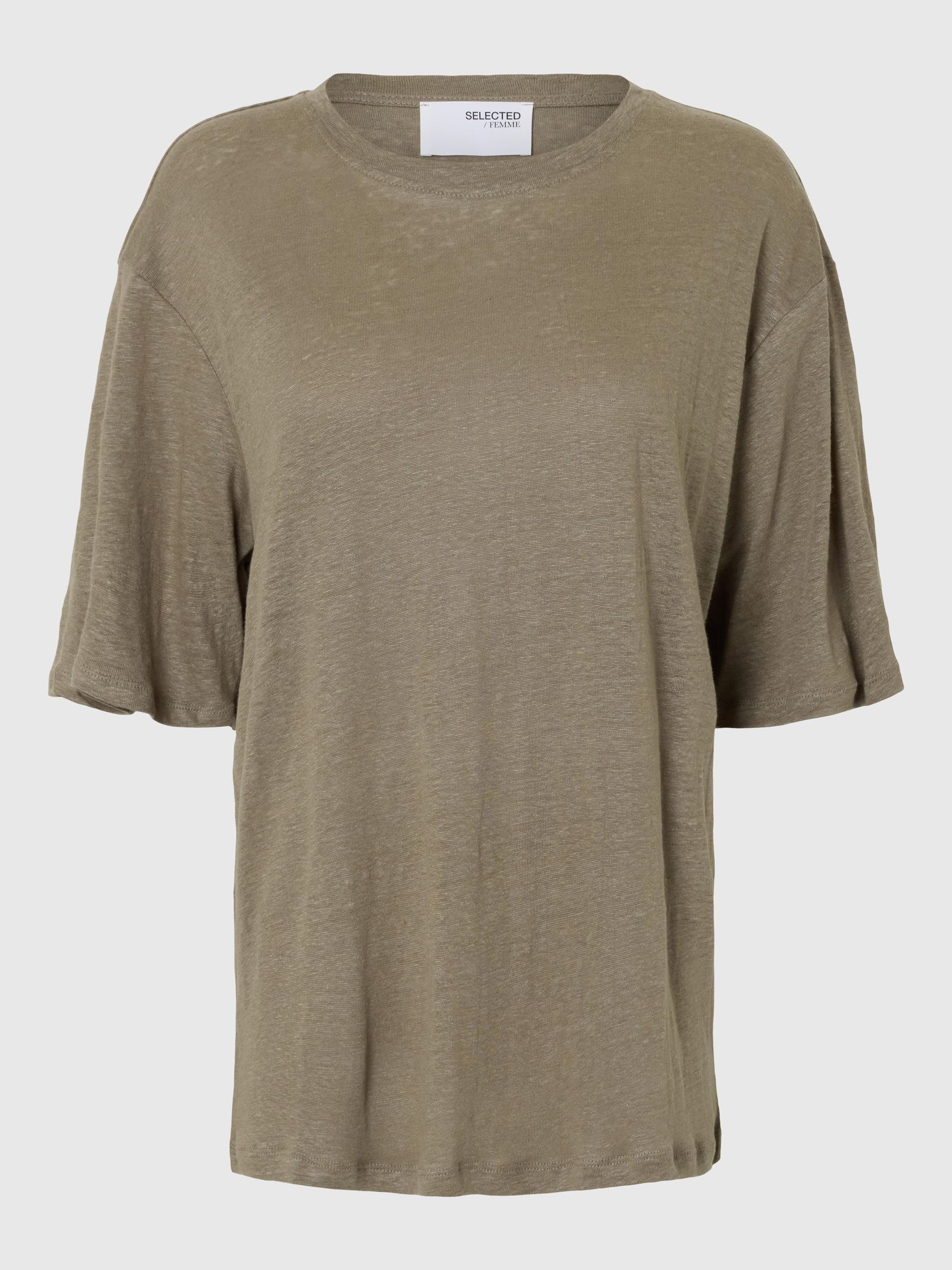 LINNEN T-SHIRT, Vetiver, highres