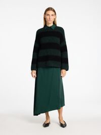 OVERSIZED WOOL BLEND JUMPER, Scarab, highres