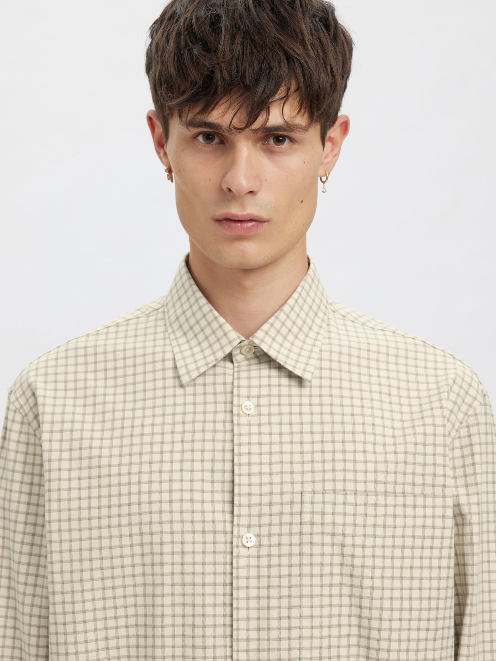 RELAXED FIT SHIRT, Silver Birch, highres