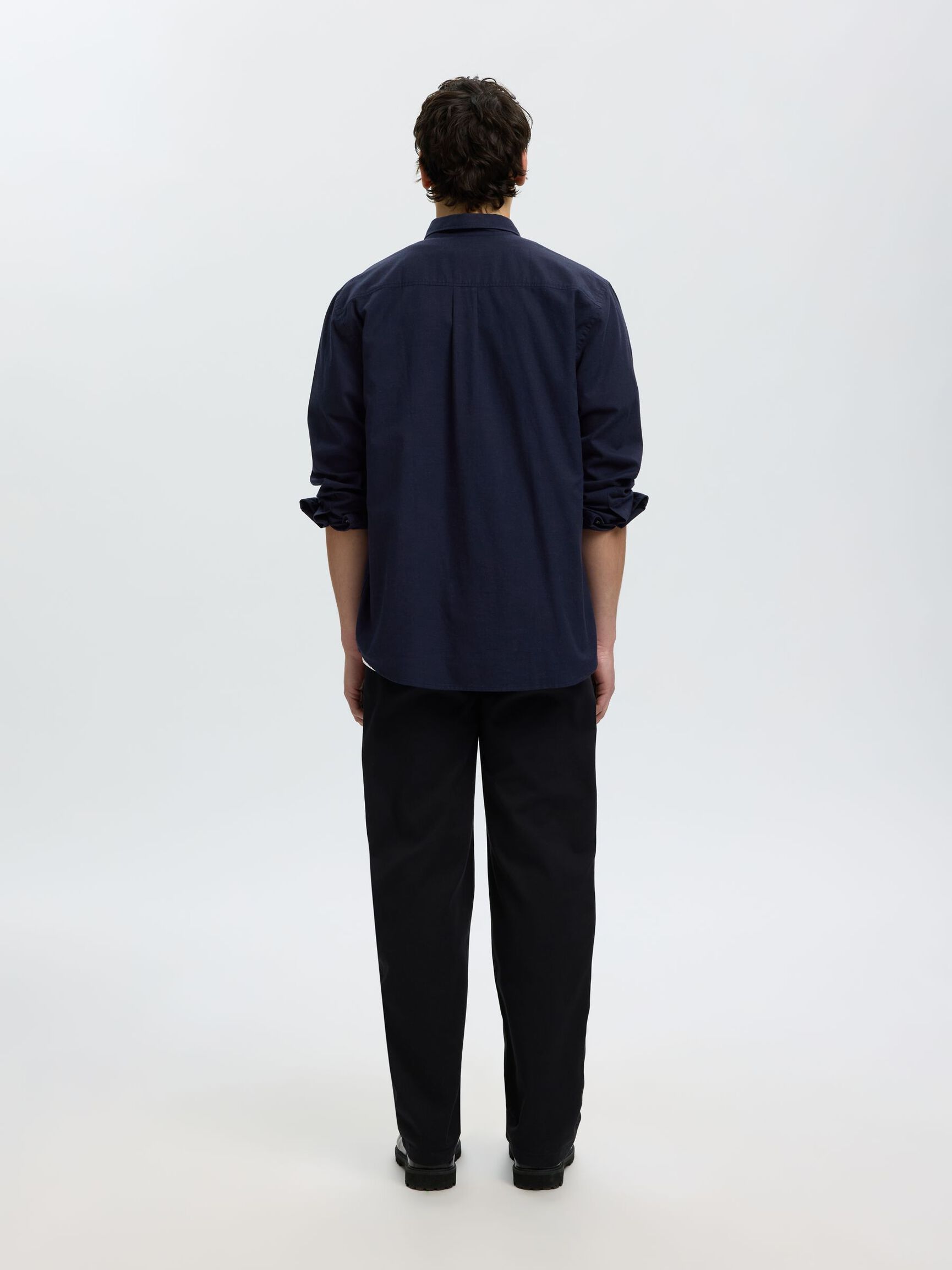 COTTON LONG SLEEVED SHIRT, Sky Captain, highres