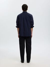 COTTON LONG SLEEVED SHIRT, Sky Captain, highres