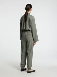 TAILORED JOGGERS, Vetiver, highres