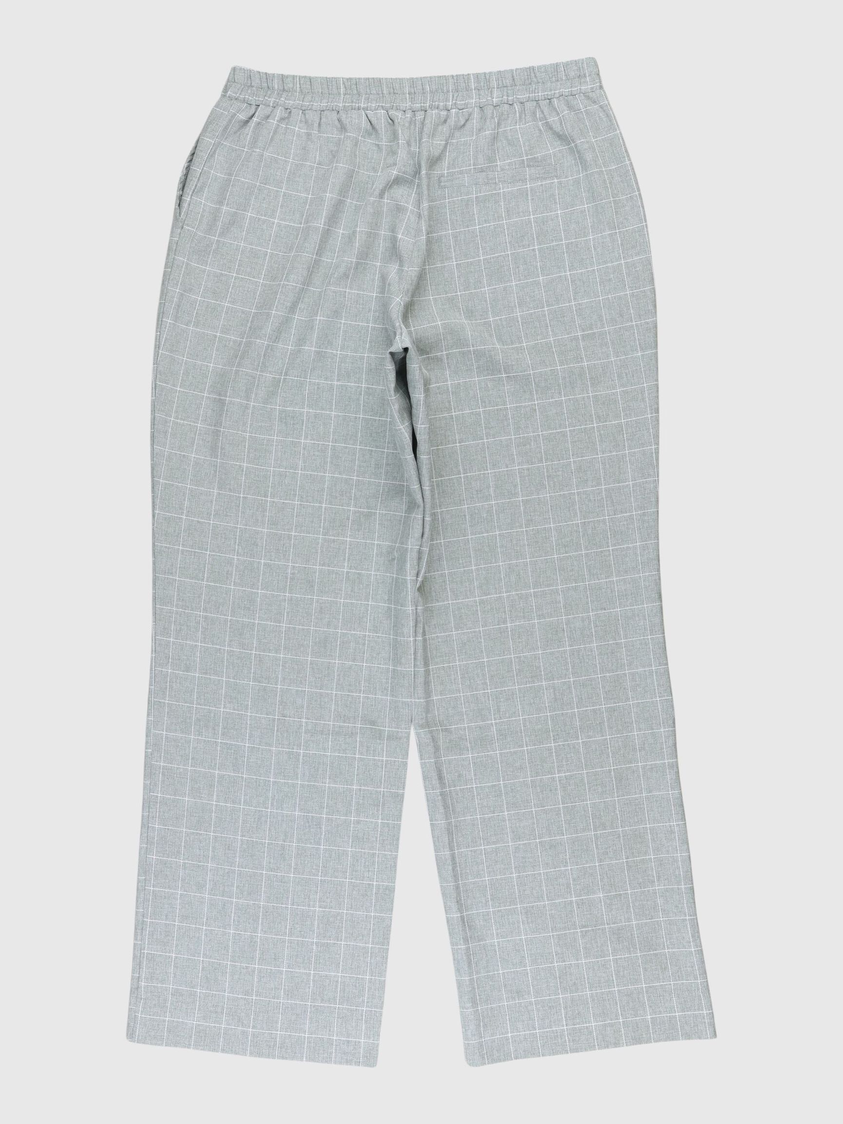 TROUSERS, Grey Melange, highres