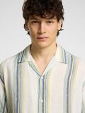 Selected 100% LINEN SHORT SLEEVED SHIRT, Egret, highres - 16096908_Egret_1165917_006.jpg